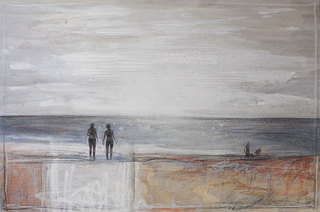 "Am Meer" mixed media, canvas, 120 x 80 cm ...mrs more (stefanie ramsel)